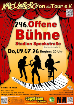 246. Offene Bühne *live* im Stadion an der Speckstraße 