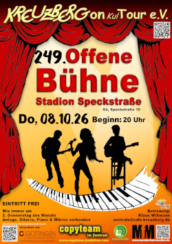 249. Offene Bühne *live* im Stadion an der Speckstraße 