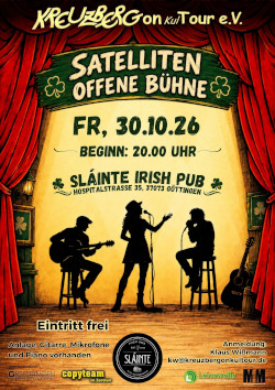 Satelliten Offene Bühne *live* im Sláinte Irish Pub